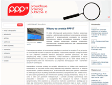 Tablet Screenshot of pppit.org.pl